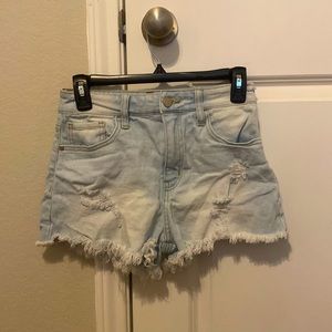 Ripped Jean Shorts